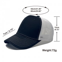 Cross-border hot-selling slightly curved baseball cap, wide-brim spring and summer breathable mesh hat for men, camouflage sun protection hat