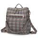 Cross-border women's casual retro large-capacity backpack, European and American retro PU backpack.
