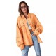 Cross-border foreign trade casual long-sleeved denim jacket, 2025 autumn new washed solid color midi jacket Cross-border foreign trade casual long-sleeved denim jacket, 2025 autumn new washed solid color midi jacket