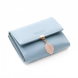 Factory Wholesale Cross-Border Women's Short Wallet, Student Fashionable and Simple, Korean Style, Tri-Folding Multifunctional Coin Purse and Wallet