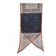 Ethnic retro and niche print, elegant thin silk scarf for women, luxurious Korean-style spring and summer fashionable long oblique scarf.