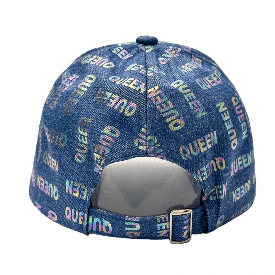 New personalized QUEEN hats for men and women, denim baseball caps, and versatile outdoor fashion caps. New personalized QUEEN hats for men and women, denim baseball caps, and versatile outdoor fashion caps.