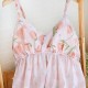 2023 new summer pajamas, pure cotton gauze, thin shorts and plus-size loungewear, two-piece set.