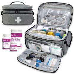 Feihong cross-border small medicine and medical bag, portable home first aid storage box, large-capacity medical tool kit in stock