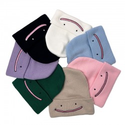 Cross-border Ditto Pokemon embroidered knitted hat, a warm, ear-protective, couple's beanie for women in autumn and winter.
