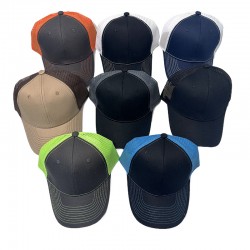 Cross-border hot-selling slightly curved baseball cap, wide-brim spring and summer breathable mesh hat for men, camouflage sun protection hat
