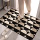 Maillard Zhongguge bathroom floor mats, highly absorbent, long, non-slip bathroom floor mats, bedroom bedside blankets, flocked Maillard Zhongguge bathroom floor mats, highly absorbent, long, non-slip bathroom floor mats, bedroom bedside blankets, flocked