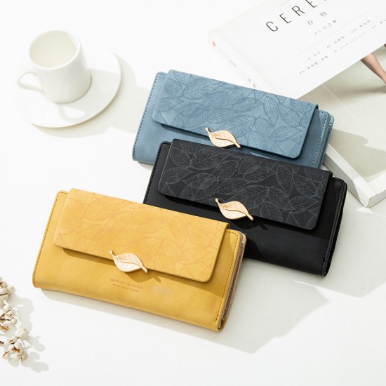 2023 Popular Women's Long Wallet, Korean-Style Zipper Clasp, Large-Capacity Printed Wallet
