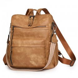 New retro bags, large-capacity, multifunctional women's backpacks, PU bags, wholesale women's bag sets