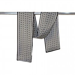 New Japanese and Korean summer simple houndstooth print small long scarves, multifunctional, fashionable decorative scarves, imitation silk ribbons.