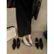 New Chinese-style, skirt-matching, closed-toed, half-slipper, fairy shoes for outdoor wear, 2024 summer low-heeled Mary Jane sandals.