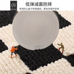 Cross-border kitchen floor mat, long, absorbent, oil-absorbing, non-slip mat, machine-washable, stain-resistant woven rug