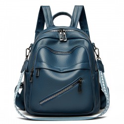 New cross-border women's backpacks, trendy genuine leather women's bags, versatile summer bags for students and moms, fashionable Korean-style soft leather travel backpacks