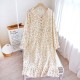 Women's flannel nightgown, thickened and warm for autumn and winter, with a fleece hood and a cute solid-color coral fleece bathrobe. Women's flannel nightgown, thickened and warm for autumn and winter, with a fleece hood and a cute solid-color coral fleece bathrobe.