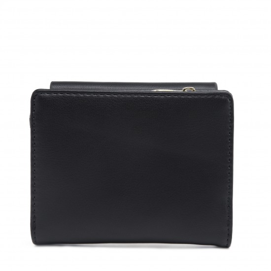 New Japanese and Korean style short women's wallet, stylish, printed, tri-fold, buckle, zipper, multifunctional coin purse, card holder New Japanese and Korean style short women's wallet, stylish, printed, tri-fold, buckle, zipper, multifunctional coin purse, card holder