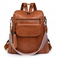 New women's bags, cross-border new large-capacity retro dual-use shoulder and crossbody bags, casual women's backpacks.