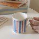 Brilliant red, niche luxury New Year and Christmas red mug, ceramic water cup, coffee cup gift.