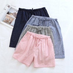New women's double-layered gauze pajamas, thin long-sleeved trousers, Japanese-style cotton cardigan, spring and summer loungewear set