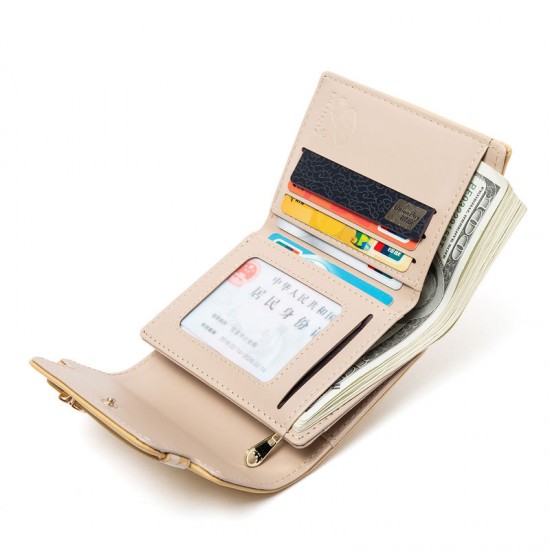 Pretty's 2023 women's wallet, Japanese and Korean-style large-capacity, fashionable and simple floral short wallet, student wallet