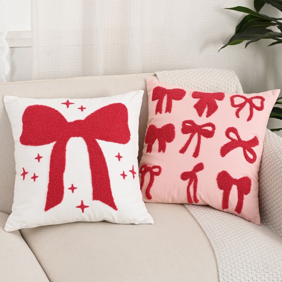 Cross-border INs vintage cotton and linen geometric houndstooth jacquard tassel throw pillowcases for living room home decorations Cross-border INs vintage cotton and linen geometric houndstooth jacquard tassel throw pillowcases for living room home decorations