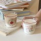 Homemade vintage Instagram high-stem glass, retro French romantic dessert cup, niche minimalist milk cup, heat-resistant. Homemade vintage Instagram high-stem glass, retro French romantic dessert cup, niche minimalist milk cup, heat-resistant.