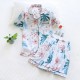Spring and summer women's pajamas, double-layered gauze, thin casual trousers, loose cotton gauze, spring and autumn loungewear, soft and breathable
