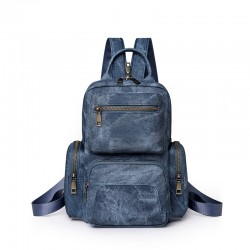 Cross-border women's bags, retro PU small backpacks, outdoor leisure travel chest bags, new dual-use women's backpacks