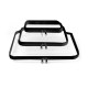Cross-border hot-selling double-layer storage and heightened cosmetic bag, large-capacity portable toiletries bag, cosmetic bag, nail polish storage bag.