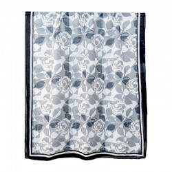 Retro floral print outerwear shawls, a popular Korean style for women, stylish and fashionable, everyday cotton and linen long scarves.