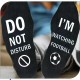 Logo heat transfer hot stamping on socks, mid-length floor socks with hot stamping on socks, and lettering on football socks