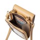Prettyzys new touchscreen women's phone bag, Japanese and Korean style, simple solid color crossbody bag, large capacity shoulder wallet
