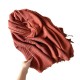 2025 new winter Maillard women's scarf, luxurious Korean-style, wrinkled, solid-color faux cashmere, casual shawl for women.