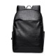 New cross-border men's PU leather backpack, simple and lightweight business travel bag, business casual, large capacity laptop bag