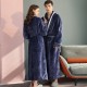 Year-end plus-size women's pajamas, plus-size thickened flannel loose casual trousers for autumn and winter, plus-size men's lounge pants.