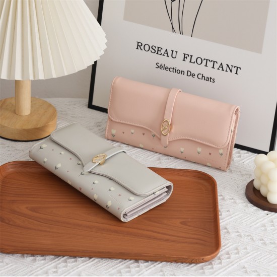 Hot cross-border women's wallet, long, Korean style, PU printed zipper clutch, sweet, ladylike wallet, in stock. Hot cross-border women's wallet, long, Korean style, PU printed zipper clutch, sweet, ladylike wallet, in stock.
