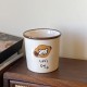 Ins cute cartoon summer coconut tree cat goblet, niche simple milk cup dessert cup, vintage style Ins cute cartoon summer coconut tree cat goblet, niche simple milk cup dessert cup, vintage style