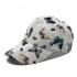 Ethnic-style hat for women, summer sun protection, perfect for travel and shopping, butterfly-printed hardtop baseball cap for women.