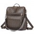 Cross-border women's casual retro large-capacity backpack, European and American retro PU backpack.