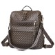 Cross-border women's casual retro large-capacity backpack, European and American retro PU backpack.