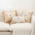 Cross-border Nordic INS towel embroidery, cute sofa and bedroom cushion with star and bow pattern.