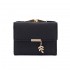 2025 New Short Women's Small Fresh Foldable Multifunctional Wallet with Diamond Plaid Full PU Leather Student Coin Purse