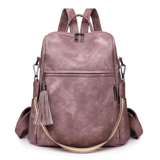 Classic and popular women's backpacks, cross-border new retro casual backpacks, multifunctional large-capacity shoulder and crossbody bags.