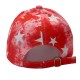 New five-pointed star-patterned baseball caps for men and women, tie-dyed and colorful graffiti baseball caps for summer outdoor sun protection.