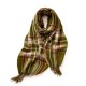 Scarf manufacturer wholesale 2025 new winter scarf, elegant plaid warm tassel scarf for women, mid-length