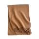 New solid color fringed scarves for men and women, thickened and versatile, high-end faux cashmere fashion neckbands in stock.