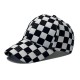 Cross-border new sports baseball cap, a stylish, unisex checkerboard peaked cap, a trendy outdoor sun protection hat. Cross-border new sports baseball cap, a stylish, unisex checkerboard peaked cap, a trendy outdoor sun protection hat.