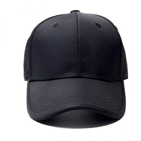 New Ins Solid Color Hemmed Baseball Cap, Men and Women Street Style, Simple Casual Sun Visor Cap, Couple's Outdoor Hat