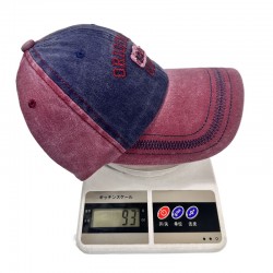 Letter Embroidered Colorblock Soft Top, Cross-Border Amazon Washable Coated Baseball Cap, Large Head Circumference Outdoor Baseball Cap