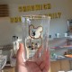 Homemade retro and fresh Instagram glass Green striped irregular water and milk cup, niche and simple. Homemade retro and fresh Instagram glass Green striped irregular water and milk cup, niche and simple.