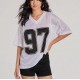 Off-shoulder high-waisted sleeveless top for women, 2025 simple summer new style, irregular slit hem, slimming short T-shirt for women
